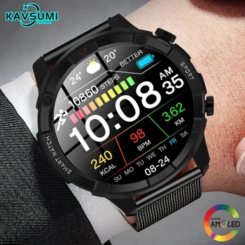 1,6-дюймовый AMOLED экран Смарт-часы Мужские ЭКГ PPG Bluetooth вызов Мужские часы спортивные водонепроницаемые роскошные смарт-часы для Xiaomi + Box