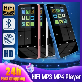 1,8-дюймовый сенсорный MP3 MP4-плеер, музыкальный плеер HiFi, Bluetooth 5.0 Поддерживает карту, электронную книгу, Портативный студенческий плеер Walkman с FM-радио