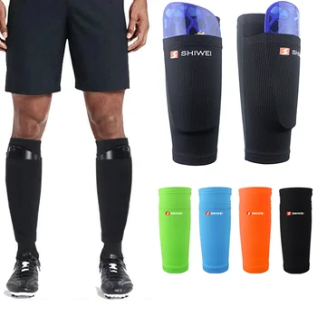 1 Пара носков с рукавами для поддержки ног, футбольный компрессионный голеностопный рукав Shinguard для взрослых, подростков, детей, спортивная футбольная накладка для защиты голени