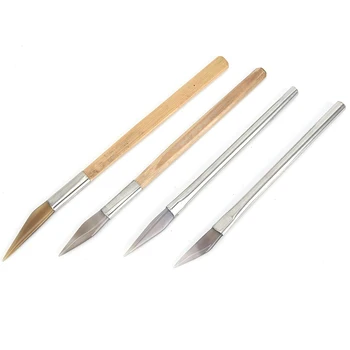 1 шт. агатовый нож, полировщик для агата, лезвие ножа для полировки с бамбуковой ручкой, инструменты для изготовления ювелирных изделий, различные характеристики