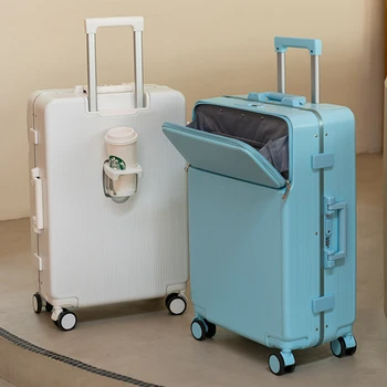 20-дюймовые ручные чемоданы для ручной клади, алюминиевая рама, ABS + PC, чемодан на колесиках, кодовый замок TSA, дорожные чемоданы на колесиках