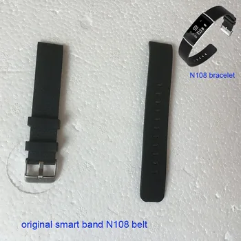 2019 оригинальный браслет силиконовый ремешок для smartband n108 ремешок на запястье Замена смарт-браслета черные ремешки съемный ремешок для ремня
