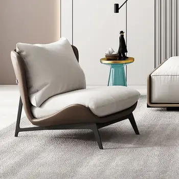 2022 Новый Скандинавский Одноместный диван-кресло Современный Дизайн мебели по контракту Художественное Латексное кресло для отдыха на балконе с аномалиями
