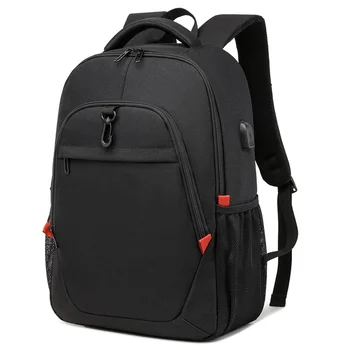 2023 Дорожный Женский Мужской рюкзак с USB-портом для ноутбука 15,6 дюйма, стильный рюкзак, школьная сумка, черная, большой емкости, высокого качества
