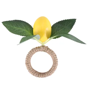 4шт Имитация кольца для салфеток с лимоном, пряжки для фруктов, пряжки для еды, модель отеля, кольцо для салфеток, пряжка для салфеток, принадлежности для вечеринок