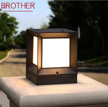 BROTHER Outdoor Solar Cube Light светодиодные Водонепроницаемые светильники для столбов для дома, сада и двора