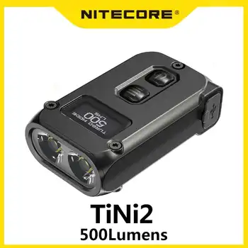 Nitecore TINI2 OLED Smart с двухъядерной подсветкой клавиш 500 люмен, технология APC Sleep, длительный режим ожидания, зарядка по USB Type-C