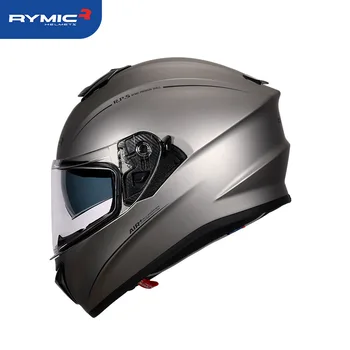 RYMIC Женский мужской мотоциклетный шлем для бездорожья Мотоциклетный полный шлем с закрытыми педалями мотоциклетный шлем Четырехсезонный универсальный противотуманный