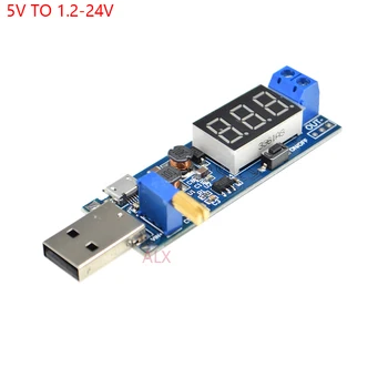 USB A MICRO USB DC-DC регулируемый повышающий/понижающий регулятор напряжения модуль питания Повышающий понижающий преобразователь 5 В До 3,3 В 12 В 24 В