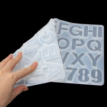 X9FD 36ШТ Инструмент для изготовления ювелирных изделий ручной работы Буквы алфавита цифры DIY силиконовая форма