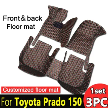 Автомобильные коврики для Toyota Prado 150 2020 2019 2018 2017 2016 2015 2014 Кожаные ковры, накладки для ног, Автоаксессуары для интерьера