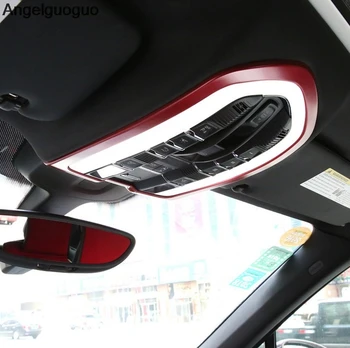 Автомобильный стайлинг для Porsche macan Cayenne Panamera, передняя внутренняя лампа для чтения, рамки для фонарей на крыше, накладные планки