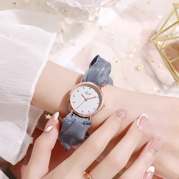 Брендовые часы с тканевым ремешком, модный браслет, женские часы, роскошная универсальная одежда, аксессуары, подарочные наручные часы, прямая поставка часов