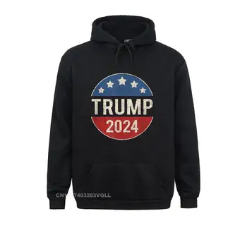 В продаже мужские толстовки Trump 2024 с пуговицами в стиле ретро, толстовки в стиле хип-хоп, одежда в английском стиле с длинным рукавом