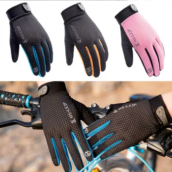 Велосипедные рукавицы, защитное снаряжение на весь палец для занятий спортом на открытом воздухе, мотоциклетные перчатки, перчатки для верховой езды с сенсорным экраном.