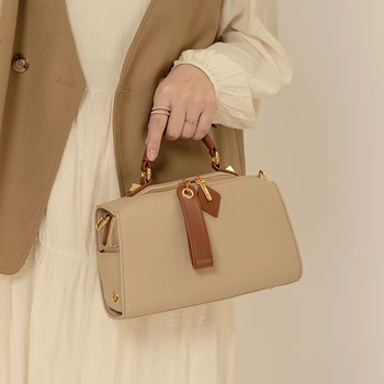 Весенне-летняя сумка-подушка, женская сумка через плечо из мягкой кожи премиум-класса, ручная сумка для пригородных поездок, текстурированная сумка через плечо