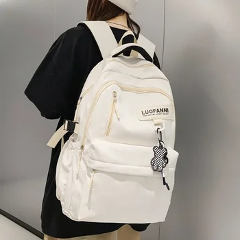 вместительный контрастный рюкзак для учащихся средней школы, версия рюкзака для отдыха для старшеклассниц для девочек