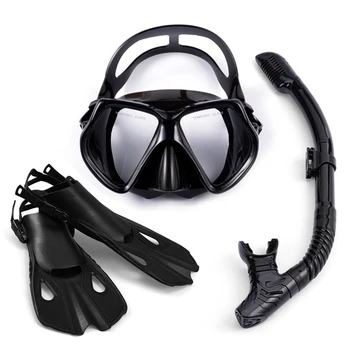 Водолазный костюм маска анти-туман плавательные очки плавник дайвинг очки дыхательная трубка из трех частей дайвинг оборудование подводное плавание