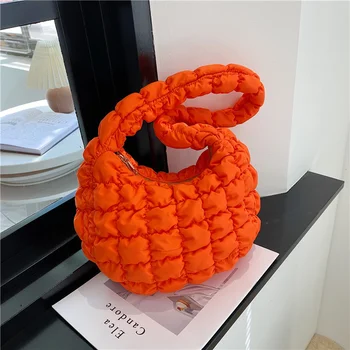 Дизайнерская женская сумка из швейных ниток, Новая модная Универсальная женская сумка через плечо, высококачественная сумка подмышками, плиссированная Маленькая сумка