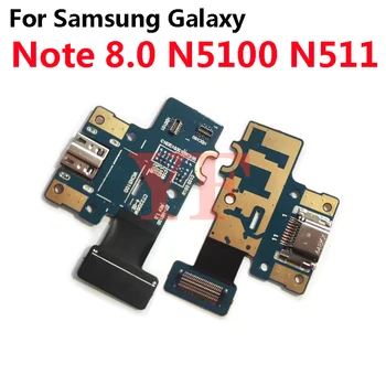 Для Samsung Galaxy Note 8.0 N5100 GT-N5100 N511 Плата Для Подключения USB-Зарядного устройства с Микрофоном и Sim-картой, Запасные Части для USB-зарядки Flex
