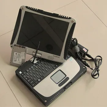 для программного обеспечения Benz mb star c4 SSD в автомобильном диагностическом ноутбуке cf19 Toughbook (прочный, сенсорный экран, 4 ГБ)