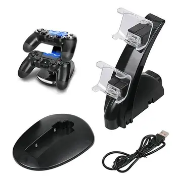Док-станция для быстрого зарядного устройства 1Ps, двойная USB-подставка для зарядки контроллера Sony PlayStation PS4