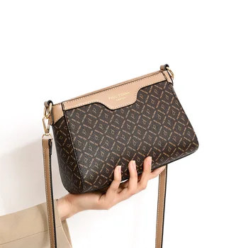 Женская сумка 2023, новая модная элегантная женская сумка через плечо, нишевый дизайн, сумка через плечо, маленькая квадратная сумка из мягкой кожи, сумка-мессенджер