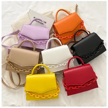 Женская сумка, кошелек, Новая цепочка, маленькая женская сумка, новая модная сумка через плечо, сумка-мессенджер, сумочка, кошелек, ручная сумка ярких цветов