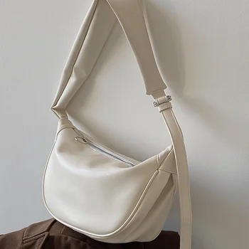 Женские сумки через плечо из мягкой искусственной кожи, однотонная женская сумка-мессенджер, модная простая женская сумка через плечо, кошелек, сумки