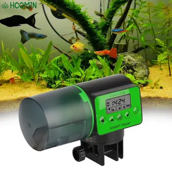 ЖК-цифровой дисплей Регулируемый автоматический аквариум для кормления рыб 2 в 1 Ручной и умный таймер на 200 мл для аквариума для кормления рыб