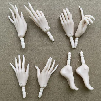 Замена тела MENGF Руки с длинными ногтями Различные жесты Универсальные для куклы 1/6 Super Model FR / IT Новый Белый Маникюр своими руками