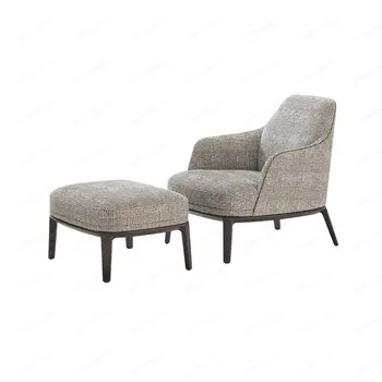 Изготовленное на заказ кресло для отдыха в итальянском стиле, очень простое дизайнерское кресло в бесшумном стиле, итальянское кресло-диван на заказ