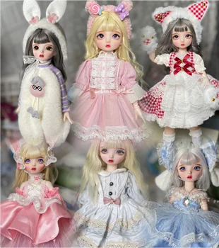 Индивидуальные куклы вручную 30 см кукла мультфильмы куклы для девочек пластиковые куклы продажа кукол с одеждой