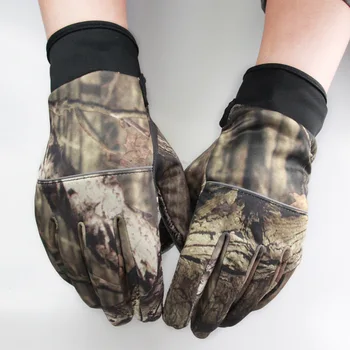 Камуфляжные перчатки для рыбалки, охотничьи перчатки, противоскользящие, на 2 пальца, для кемпинга, велоспорта, спортивные перчатки на полпальца, камуфляжные