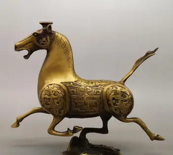 Медная статуя Оптом лошади из чистой меди, летящей ласточки, двенадцати лошадей по знаку зодиака, украшений, гостиной, латунной лошади, украшений