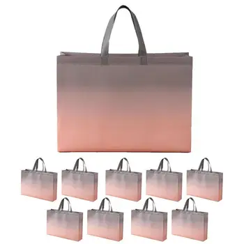 Многоразовые сумки для покупок, сумка для хранения продуктов с постепенным изменением цвета, 10 шт. Сумка для покупок для организации и покупок