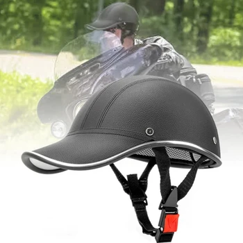 Мотоциклетный полуошлем, бейсбольная кепка, шлем на половину лица, электрический велосипед, скутер, защитная каска от ультрафиолета