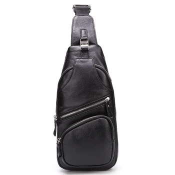 Мужской рюкзак через плечо, слинг, нагрудная сумка, натуральная кожа, натуральная кожа для путешествий, натуральная воловья кожа, мужской рюкзак-мессенджер, сумки