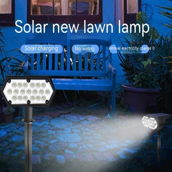 Наружные солнечные фонари Светодиодная солнечная лампа для газона Уличный фонарь для наружного освещения Садовый настенный светильник