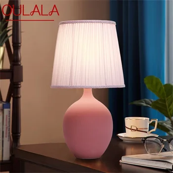 Настольная лампа SAMAN Dimmer, керамический настольный светильник, современное креативное украшение для дома, спальни