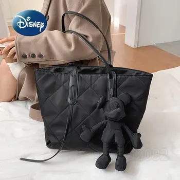 Новая женская сумка Disney Mickey's, роскошные брендовые женские сумки из 2 предметов, мультяшная модная сумка-тоут большой емкости