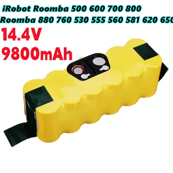 Новый 14,4 В 9800 мАч Сменный NI-Mh аккумулятор для iRobot Roomba 500 600 700 800 Серии для roomba 880 760 530 555 560 581 620 650
