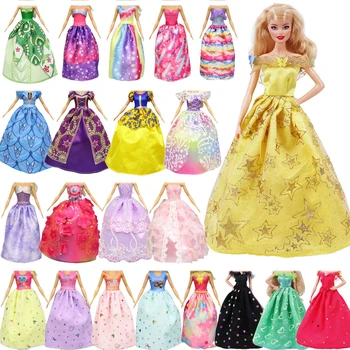 Одежда для кукол Barbies, платье принцессы, вечернее платье, юбка, широкая юбка для 11,5-дюймовых кукол Barbies и BJD, аксессуары для коктейльной одежды