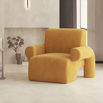 Одноместный диван-кресло Minimalis Leisure Lazy Sofa Гостиная Небольшая квартира Кресло с откидной спинкой Мебель для гостиной Диван