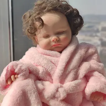 Оригинальные подарки 45 см 100% Кукла Muecas Bebe, раскрашенная во все тело, улыбающаяся возрожденная силиконовая кукла мальчик