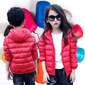 пальто для девочек 3-10 лет, одежда для маленьких детей, чисто корейские пальто с капюшоном на молнии, новинка 2019 года, зимний пуховик для мальчиков, детская одежда
