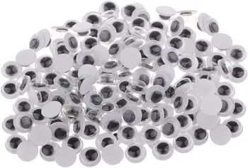 Пластиковые подвижные глазки разных размеров для нескольких, 6 мм, 200 штук