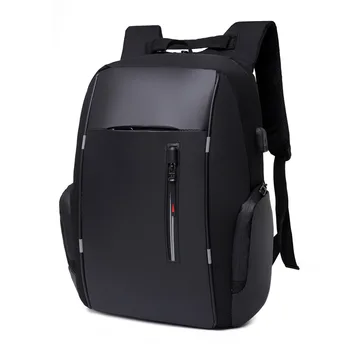 Повседневный мужской рюкзак большой емкости, модная сумка для ноутбука, водонепроницаемый рюкзак для зарядки через Usb, деловая противоугонная дорожная сумка