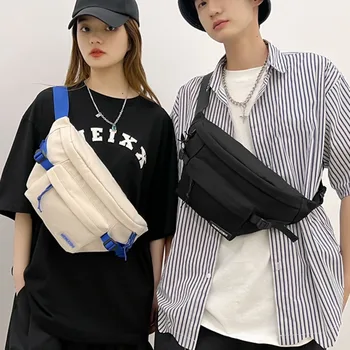Поясные сумки в стиле хип-хоп, новый модный тренд, поясная сумка и чехол для телефона, нейлоновые сумки через плечо унисекс, женская повседневная сумка на ремне