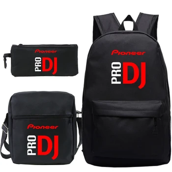 Рюкзак Pioneer Pro DJ для мальчиков, школьные сумки для девочек, студенческий светящийся рюкзак, дорожные рюкзаки с сумкой через плечо, сумка для ручек, детская сумка